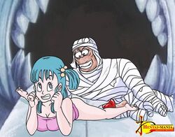 bandages_the_mummy bulma_briefs dragon_ball female hentai-mania human male straight