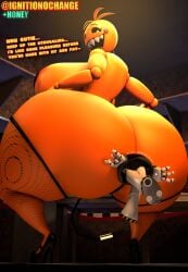 1boy 1girls 3d 3d_(artwork) 3d_model anal_vore ass breasts crossover female female/male female_pred femdom fishnet_legwear fishnet_thighhighs fishnets five_nights_at_freddy's five_nights_at_freddy's_2 high_heels huge_ass huge_breasts hyper hyper_breasts hyper_butt hyper_thighs ignitionofchange larger_female looking_back male male_prey murder_drones n_(murder_drones) open_mouth robot sharp_teeth size_difference smaller_male smile struggling_prey teasing thick_thighs toy_chica_(cyanu) toy_chica_(fnaf) unwilling_prey vore yellow_body