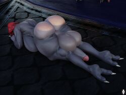 1futa 3d alien anthro ass ass_focus balls big_ass big_balls big_breasts big_penis breasts claws cock-tail futa_only futanari gabrielarchgod grey_body grey_skin halo_(game) halo_(series) helmet highres huge_ass huge_balls huge_breasts huge_cock penis sangheili solo thick_thighs wide_hips