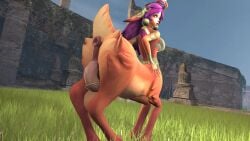 1futa 3d animated autoimpregnation autopenetration autovaginal belly_inflation big_balls big_breasts big_butt canastus centauress cumflation deer_girl equine_penis futanari horsecock hyper_penis lillia_(league_of_legends) mammal purple_hair self_fuck source_filmmaker tagme tail vaginal_penetration video