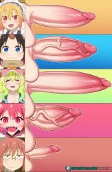 big_balls big_cock big_cocks big_penis elma_(dragon_maid) futa_focus futanari ilulu_(dragon_maid) kobayashi-san_chi_no_maidragon lucoa_(maidragon) overnsfw penis_chart quetzalcoatl_(dragon_maid) subscribestar_username tagme tohru_(dragon_maid) twitter_link