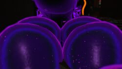 big_breasts butt_focus ear_piercing karelia_(acerattman) nipple_piercing purple_skin pussy smiler_(the_backrooms) vrchat vrchat_avatar vrchat_model