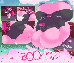 about_to_burst about_to_pop addde comic hyper inflated_ass inflated_belly inflated_breasts inflation inflation_fetish my_little_pony pinkie_pie_(mlp) popping scraps