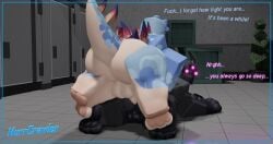 1boy 1futa 3d anal anal_penetration anal_sex ass balls big_butt dialogue fat_ass futa_on_male futanari gootraxian kaiju_paradise murrcrawler nightcrawler_(kaiju_paradise) paws penetration raytraxian roblox roblox_game robloxian sircu_(kaiju_paradise) speech straight tail tail_lift text watermark