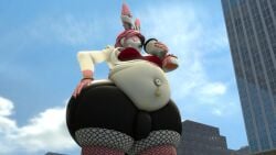 big_ass big_breasts breasts bubble_butt buildings busty_boy eeveelution huge_ass huge_breasts overweight pokemon pokemon_(species) queenofthekabuto sylveon tagme thick_thighs wide_hips