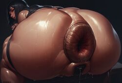 1girls ai_generated anus anus_expansion anus_growth anus_growth_(enlargement) ass ass_focus bent_over darkeffect donut_anus female female_only humanoid nude nude_female presenting_hindquarters puffy_anus rear_view solo solo_female solo_focus