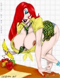 colored disney female female_only human jessica_rabbit julius_zimmerman nipples rf solo tagme who_framed_roger_rabbit