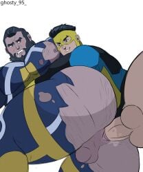 anal anal_sex beard big_ass big_butt big_pecs big_sub big_sub_small_dom big_sub_small_top bubble_ass bubble_butt daddy dilf gay gay_sex invincible invincible_(superhero) mark_grayson masked masked_male muscular muscular_male no_goggles_mark_(invincible) ripped_clothes ripped_clothing size_difference tagme the_immortal