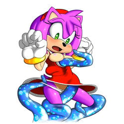 amy_rose breasts female ravnic sega solo sonic_(series) sonic_the_hedgehog_(series) tentacle