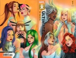 anna_marie betsy_braddock comic comic_cover emma_frost jean_grey jubilation_lee jubilee kitty_pryde lorna_dane magik_(illyana_rasputin) marvel marvel_comics marvel_girl nathalie_braconnot ororo_munroe pinup pinup_girls polaris_(x-men) psylocke rogue_(x-men) shadowcat storm_(x-men) white_queen x-men