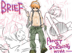 briefers_rock garterbelt_(psg) male_only panty_&_stocking_with_garterbelt tagme yaoi