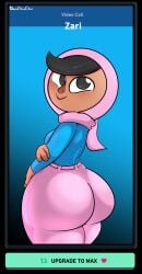 1girls ass big_ass black_hair bottom_heavy bubble_butt clothing dat_ass davidsanchan duolingo fat_ass female female_only hijab huge_ass large_ass long_sleeves looking_at_viewer looking_back pants png rear_view shirt smile solo thick_ass thick_thighs thunder_thighs wide_hips zari_(duolingo)