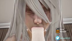 1futa 1girls 3d animated blowjob blue_eyes closed_eyes duo duo_focus fellatio female futanari hi_res highres intersex large_penis light-skinned_female light-skinned_futa light_skin looking_at_viewer mp4 nier nier:_automata pale-skinned_female pale_skin penis pov pov_eye_contact rosema98833390 sound sound_effects tagme video yorha_a2