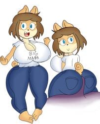 big_ass big_breasts big_butt breasts brown_hair butt_cheeks canine cleavage curves curvy curvy_body curvy_female curvy_figure curvy_hips dog_girl female furry huge_breasts june_(jinu) large_ass large_breasts mother prosthetic round_ass round_breasts round_butt sex_worker tagme_(artist) thick_ass thick_legs tight_fit tight_shirt unknown_artist wide_hips