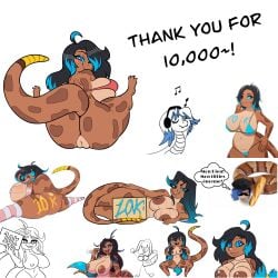 big_ass big_breasts breasts chloe_(lewd_snake) chloe_the_copperhead ddddddddusting debearits dongitos fat_ass female ghostmussa iamaneagle_(artist) impmussa jeffsnaxers katiedragonart katiethedragon large_breasts milestone_celebration outletdraws ozonebonezone_(artist) senpaimisskitty senpaimisskitty_(artist) snakemayo tagme thick_ass thick_thighs tvma zombieartz