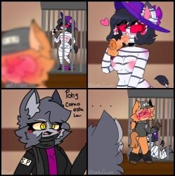 1boy 2d 2d_(artwork) 2girls blowjob blush female jail male naked piggy:_book_2 piggy_(game) pony_(piggy) roblox roblox_game simplwcloud source_request spanish_dialogue spanish_text tagme willow_(piggy) zizzy_(piggy)