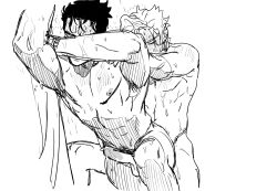 2boys anal anal_sex gay jojo's_bizarre_adventure jotaro_kujo leaning_forward male/male muscular muscular_male noriaki_kakyoin shower_sex showering stardust_crusaders yaoi ziguck