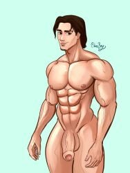 1boy abs biceps big_chest big_cock big_pecs big_penis blueboybara bulging_biceps caucasian caucasian_male disney disney_prince eugene_fitzherbert flaccid flaccid_penis flynn_rider huge_chest huge_cock huge_pecs huge_penis looking_at_viewer male male_only muscles muscular muscular_male pecs smooth_chest smooth_skin solo solo_male tangled tangled:_the_series thick_thighs uncut veiny_penis