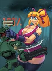 big_breasts breasts female mega_man mega_man(classic) roll snao sniper_joe tagme