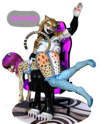 age_difference alpha_channel anthro ball_gag bbdworks chair cheetah clothing dominant dominant_female duo felid feline female female/female furniture gag hi_res latex_clothing latex_stockings legwear mammal pantherine peeing peeing_self slave spank_marks spanking speech_bubble stockings tiana_(bbdworks) tiger urination urine urine_on_ground urine_pool young younger_female yukiko_(bbdworks)