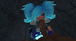 1boy 1girls 3d blowjob dark-skinned_male evie_(paladins) fellatio female guzemberg male paladins penis self_upload unseen_male_face