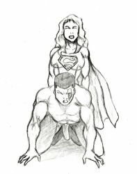 1futa 1male anal anal_sex dc futa_on_male futadom futanari malesub muscular muscular_futanari muscular_male supergirl zodiac_(artist)