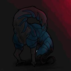 absurd_res barotrauma female feral hi_res mudraptor pixelthekobold shaded simple_background simple_shading solo