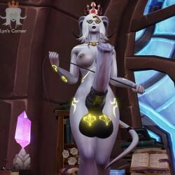 1futa 3d alliance_futa animal_genitalia balls crown dominant dominant_futanari draenei futa_only futanari glasses horsecock huge_cock humanoid lightforged_draenei lightforged_draenei_futa low-angle_view lyn's_corner mommy_lynsa_(lyn's_corner) nude original_character penis solo warcraft whip world_of_warcraft