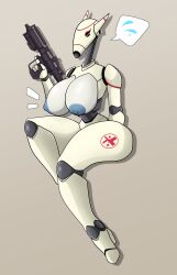 b1_battle_droid battle_droid big_ass big_breasts big_butt big_nipples blaster blue_nipples no_humans robot_girl robot_humanoid rule_63 star_wars symbol_on_ass thick_ass thick_thighs thigh_gap thighs white_body zzvinniezz