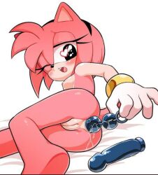 1girls amy_rose anal anal_beads anal_beads_pull anal_insertion anal_masturbation anal_orgasm anthro blush dildo eulipotyphlan female female_only gaturo hedgehog humanoid mammal masturbation one_eye_closed open_mouth pleasure_face sega sex_toy solo solo_female sonic_(series) sonic_the_hedgehog_(series) unavailable_at_source