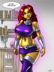 1girls breast_expansion breasts busty cartoon_network comic dc dc_comics female female_only koriand'r solo starfire teen_titans toonami transformation wilko witch