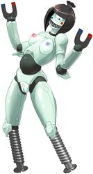 anokorok anthro breasts color female female_only grey_skin magnemite magnet nipples pokemon solo standing tagme vulva