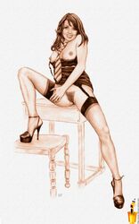 carol_vorderman famous_comics female female_only human pinup real_person solo tagme