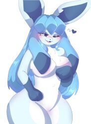 glaceon from pokemon by dreamingbunny01