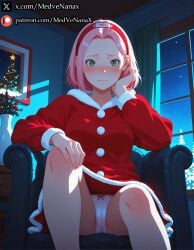 sakura haruno from christmas by medvenanax