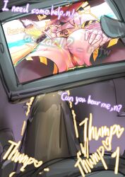 1boy 2girls asazaz12_nsfw_(artist) beach big_ass big_cock bikini bulge camera_view envy_(murder_drones) female horny looking_back male murder_drones n_(murder_drones) pussy robot swimsuit tail twitching uzi_(murder_drones) v_(murder_drones) vagina