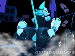 tasque manager (cryptiacurves) from deltarune by gasquemanager