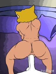 bedroom cat_girl doggy_style ebony gold_hair loop looping_animation pov tagme video