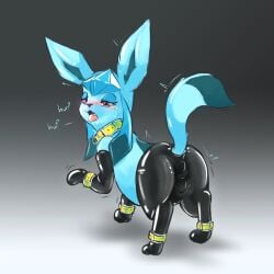 ahe_gao anal anal_insertion anal_sex collar cuffs discocci double_penetration eeveelution female female_only feral furry glaceon latex latex_clothing latex_legwear latex_pants open_mouth pokémon_(species) pokemon pokemon_dppt sex_toy sex_toy_in_ass sex_toy_in_pussy sex_toy_insertion sex_toy_under_clothing solo solo_female vaginal_penetration