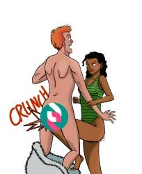 accidental_exposure ass ballbust ballbusting balls cbt censored clothed_female_nude_male cock_and_ball_torture cock_and_balls_torture completely_nude_male crazycolumbina embarrassed_nude_male femdom kick_in_the_balls kicking kicking_balls logo_censor naked_male punishment towel towel_only wardrobe_malfunction