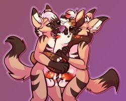 anthro double_penetration furry incest original_character roxxie_(artist) threesome twins