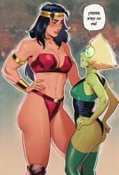 2girls ai_generated alien alien_girl alien_humanoid apokoliptian barda_free big_ass big_barda big_breasts big_thighs breasts cartoon_network crossover curvaceous curvy curvy_figure dc dc_comics digital_media_(artwork) female female_furies gem_(species) hips hourglass_figure huge_ass huge_breasts huge_thighs humanoid large_ass large_breasts large_thighs legs light-skinned_female light_skin mature mature_female new_god new_gods peridot_(steven_universe) phophopho short_female shortstack slim_waist steven_universe thick thick_hips thick_legs thick_thighs thighs voluptuous waist wide_hips wide_thighs