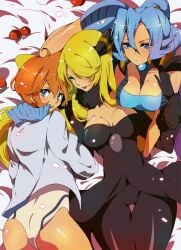 00s 3girls akishima_kei alternate_costume ass blonde_hair blue_eyes blue_hair blush breasts cameltoe clair_(pokemon) cleavage creatures_(company) cynthia_(pokemon) female female_only game_freak gym_leader jacket kasumi_(pokemon) lying medium_breasts multiple_girls nintendo one-piece_swimsuit orange_hair poke_ball pokemon pokemon_(game) pokemon_dppt pokemon_hgss small_breasts swimsuit thigh_gap