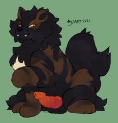 arcanine canid canine canis domestic_dog feral flipside flipside_tailsideup flipsidetailsideup male_only mammal nintendo nsfw pokemon pokemon_(species) tailsideup video_games