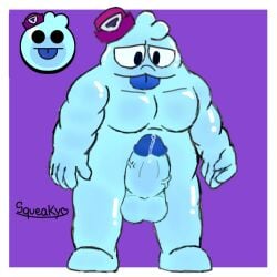 :3 bara big_penis brawl_stars cute fat gay male male_only penis squeak_(brawl_stars) squeaky_(artist) supercell xd