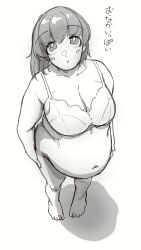 1girls big_belly bra chubby female female_only ijnacrj looking_at_viewer mao_(mattsuu)