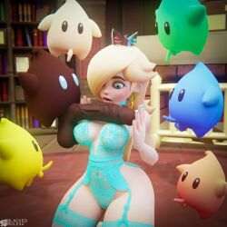 1girls 3d balls big_breasts big_penis blackedr34 blender blonde_hair breasts crown female hi_res highres huge_cock indoors lingerie luma mario_(series) multiple_boys penis penis_across_breasts penis_awe penis_on_breast polari princess_rosalina super_mario_galaxy veiny_penis