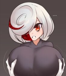 1girls 2022 big_breasts breast_grab breast_squeeze breast_squish breasts disembodied_hands drawfag ellipsis female female_focus fondling_breasts grabbing_breasts gray_background grope groping groping_breasts hands_on_breasts hyper_breasts looking_at_viewer playing_with_breasts pldf pldf_(wmad) pov pov_eye_contact red_eyes sage_(sonic_frontiers) sega short_hair short_white_hair shortstack sonic_(series) sonic_frontiers sonic_the_hedgehog_(series) spoken_ellipsis white_hair