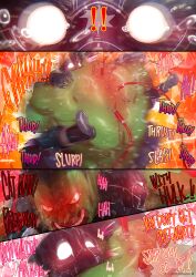 anal anal_sex balls bara big_penis black_panther_(marvel) boner comic erection gay green_skin hulk hulk_(series) male male_only marvel marvel_comics muscles muscular penis questionable_consent rokudenashi sex size_difference spread_legs teasing text