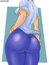 1girls alternate_version_available ass ass_focus big_ass big_butt butt_focus capcom chun-li colacat95 female female_focus female_only hand_on_hip huge_ass leggings muscular muscular_arms muscular_female street_fighter street_fighter_6 thick_ass thick_legs thick_thighs thighs